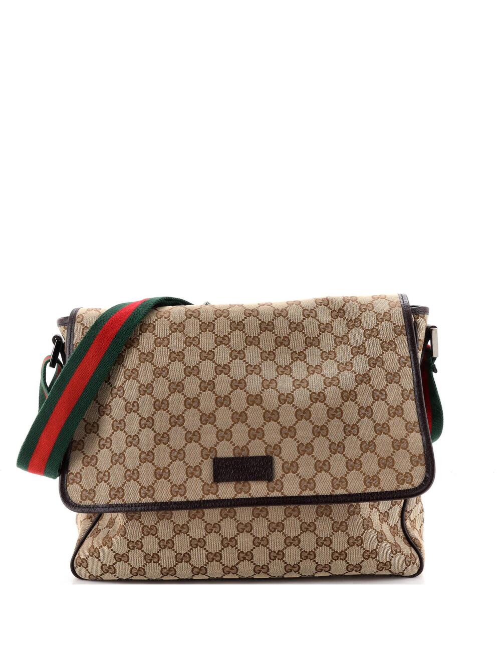 Gucci Web Strap Flap Messenger Gg #342585G95B